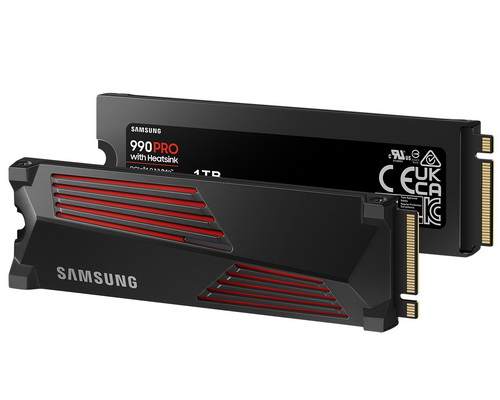 [MZ-V9P1T0CW] Samsung SSD 990 PRO Heatsink NVMe M.2 1TB