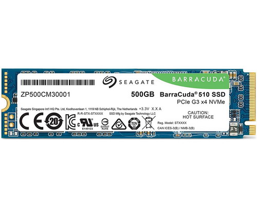 [ZP500CM3A001] Seagate BarraCuda 510 SSD 500GB M.2 2280 NVMe