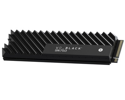 WD Black SN750 NVMe SSD 500GB (WDS500G3XHC) M.2 PCIe Gen3 Heatsi